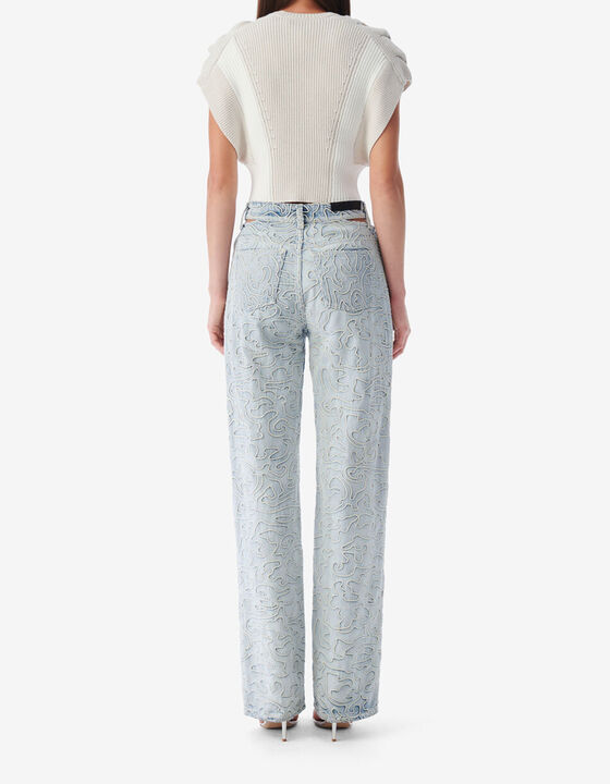 SLEEVELESS ROUND NECK SWEATER