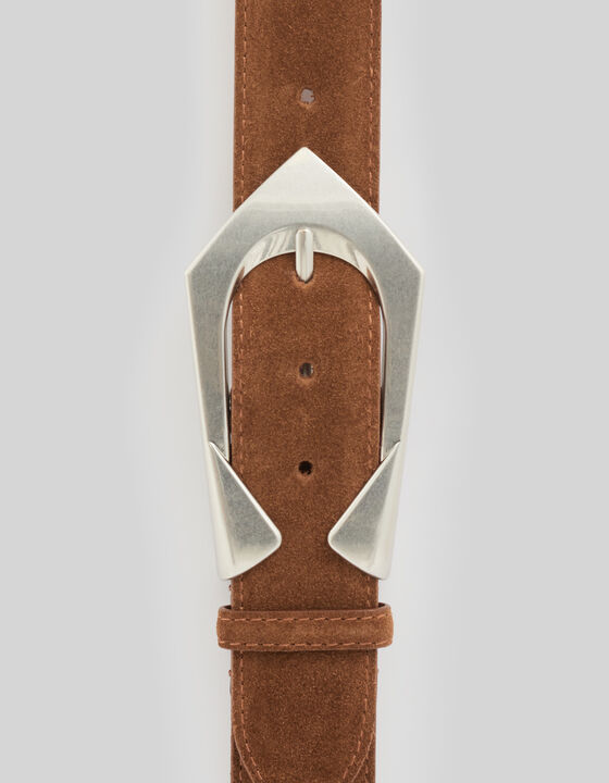 WIDE SUEDE BELT
