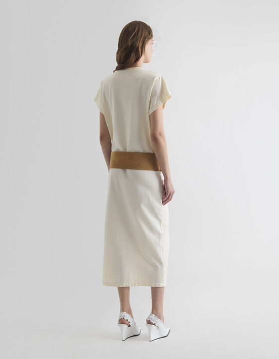 SLIT T-SHIRT DRESS