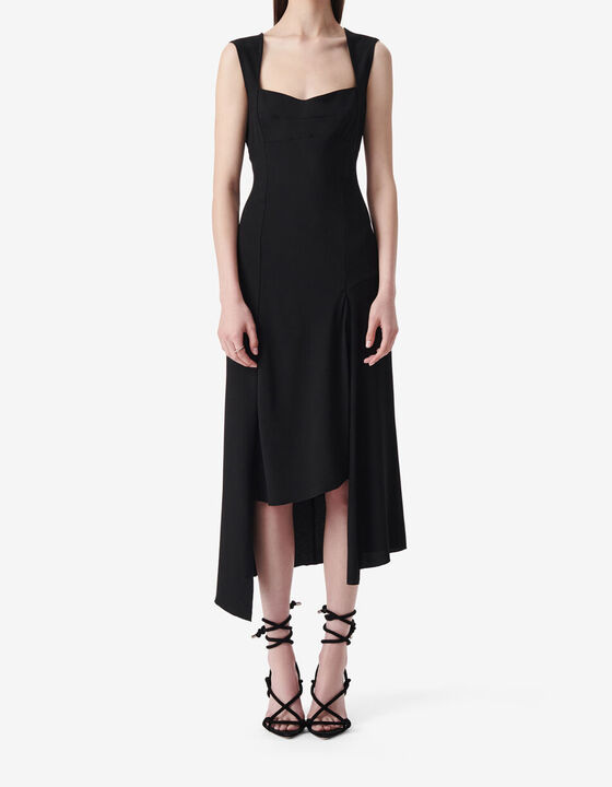 ASYMMETRICAL MIDI DRESS