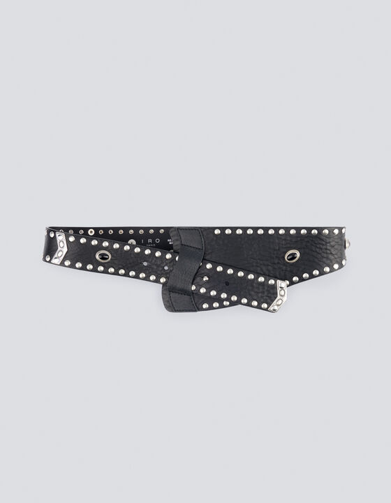 DIJOUX BLACK LEATHER BELT