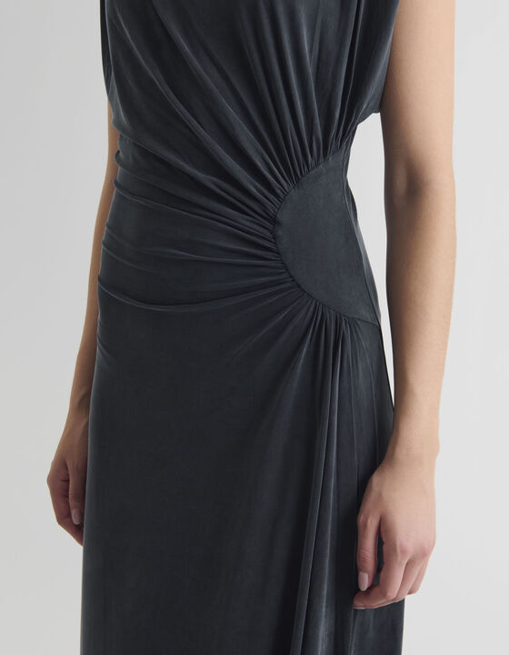 DRAPED LONG DRESS