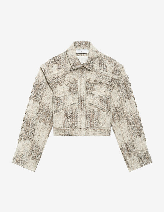 VESTE JACQUARD COURTE