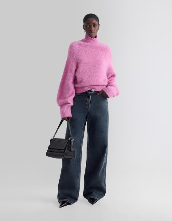 HIGH-NECK KNITTED SWEATER