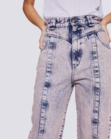 MOJO HIGH WAIST ACID WASHED JEANS  image number null