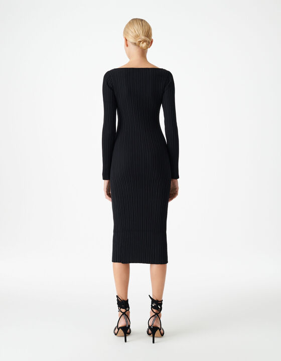 LONG RIBBED DRESS