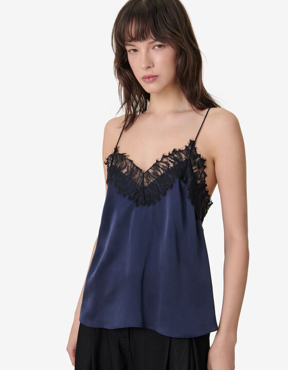 SILK AND LACE CAMISOLE