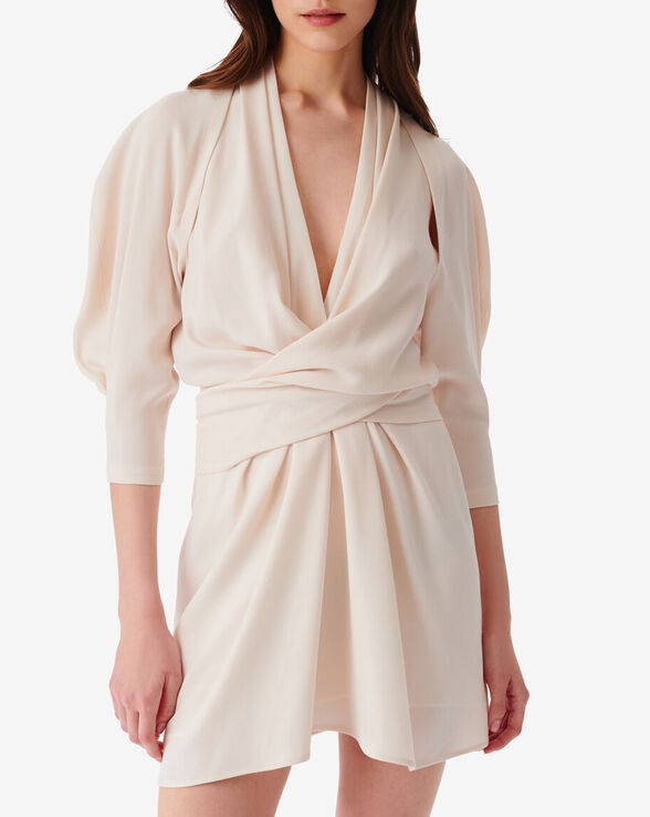 KATIE SHORT V-NECK CUT-OUT DRESS