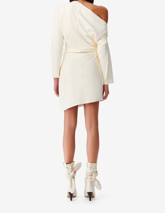 ASYMMETRIC LEATHER DRESS