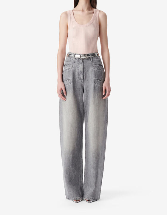 CROPPED RIBBED TANK TOP