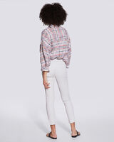 QUARTZ SKINNY SPLIT HEM LEATHER PANTS  image number null