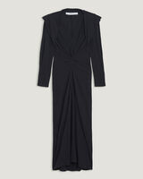 SIBALA DRAPED COTTON MIDI DRESS  image number null