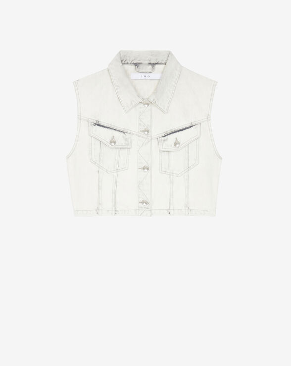 CLODI SLEEVELESS JEAN JACKET