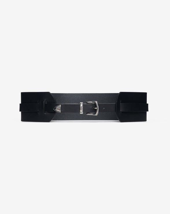 DOUBLY WIDE LEATHER BELT