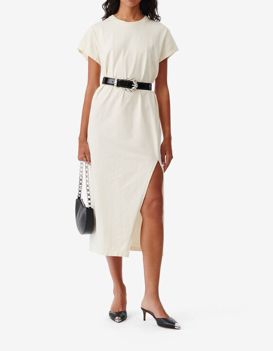 SLIT T-SHIRT DRESS