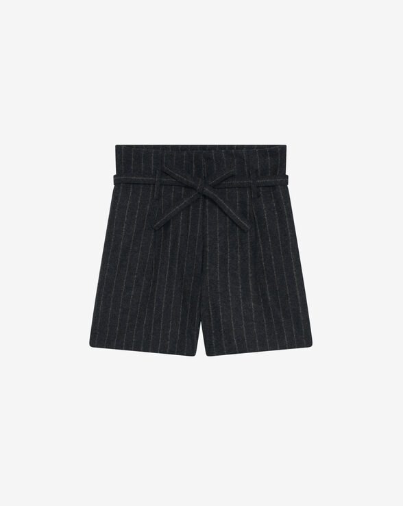 SHORT CEINTURÉ À RAYURES DELMA