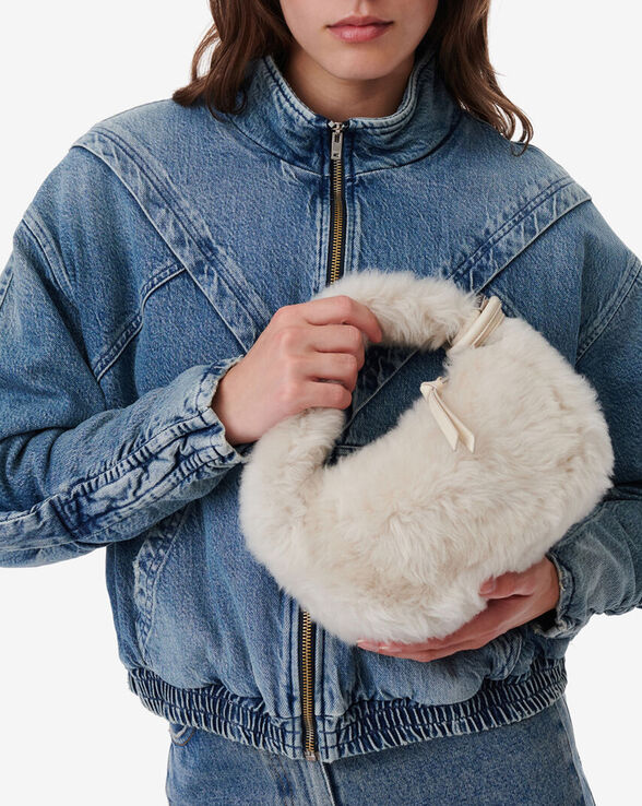 NOUÉ BABY FLUFFY LEATHER BAG