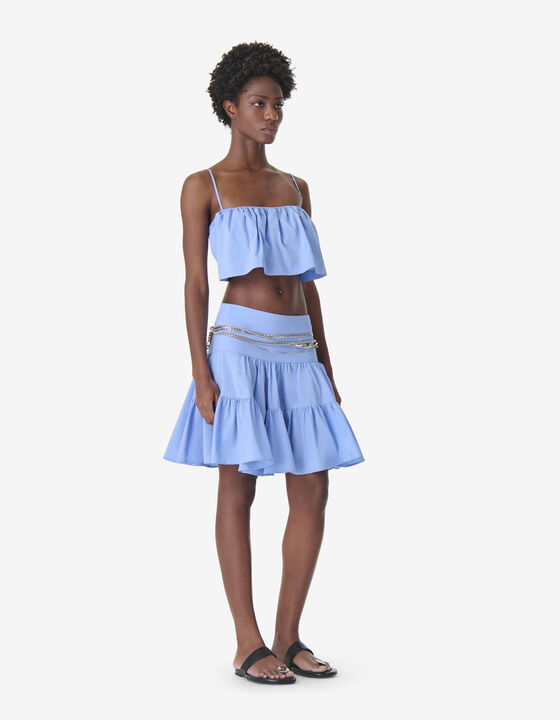 SHORT RUFFLED SKIRT