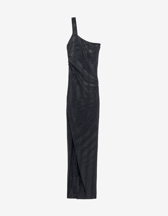 ASYMMETRICAL SEQUIN DRESS