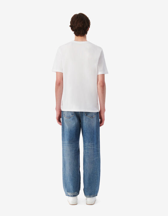 T-SHIRT IMPRIM&Eacute; COL ROND