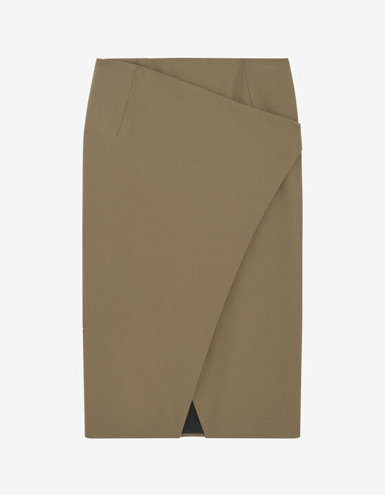 MID-LENGTH WRAP SKIRT