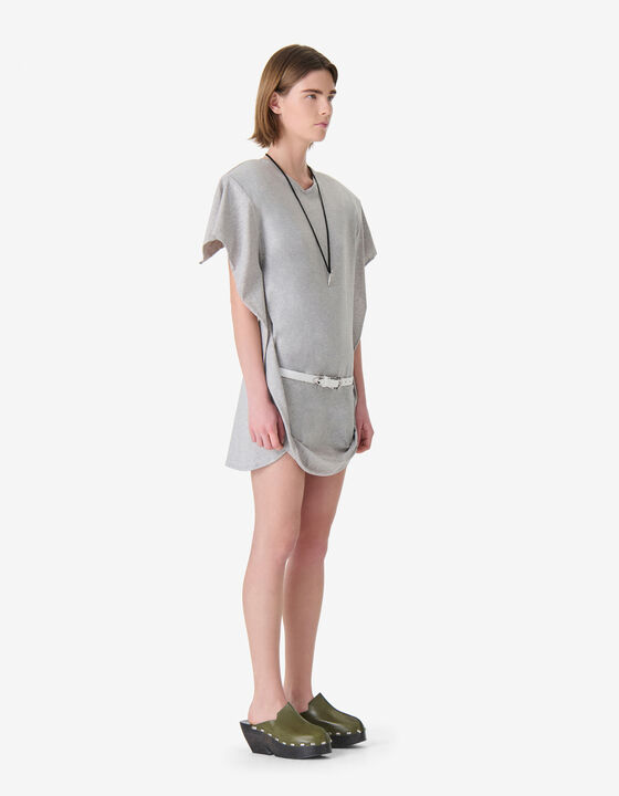 RUFFLE T-SHIRT DRESS