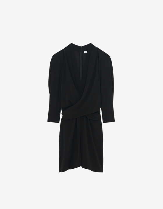 SHORT V-NECK CUT-OUT DRESS