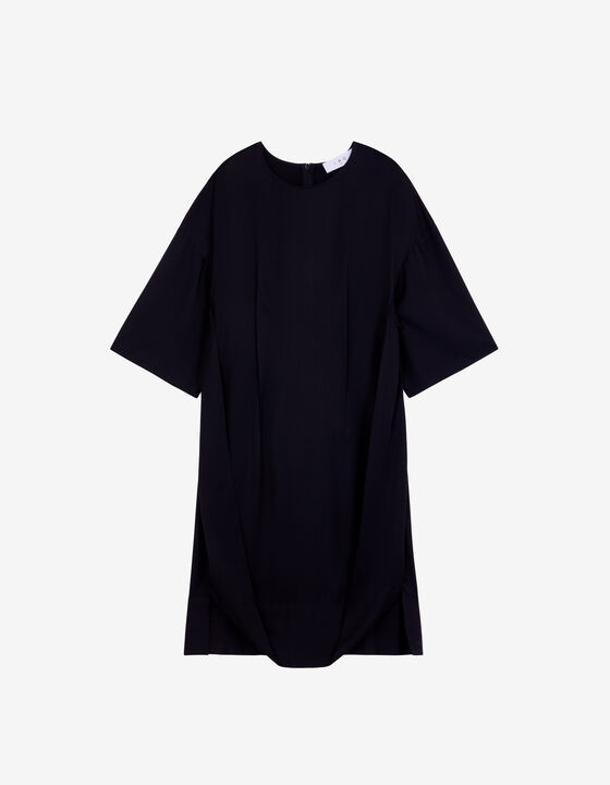 ROUND NECK MIDI DRESS