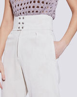 SCAPOLI HIGH WAIST SUEDE TROUSERS image number null