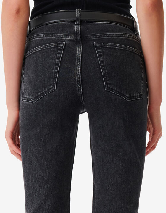 DISTRESSED STRAIGHT-FIT JEANS