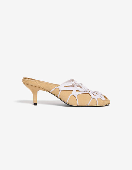 HEELED CORSET SANDALS