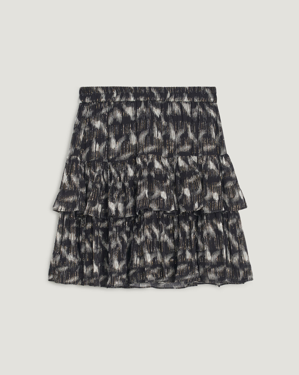TYGASA PRINTED RUFFLE MINI SKIRT image number null