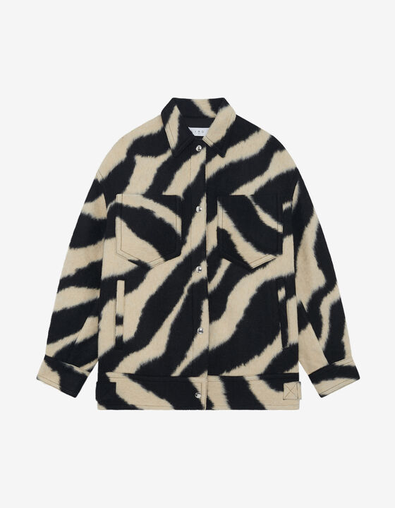 LONG ZEBRA PATTERN JACKET