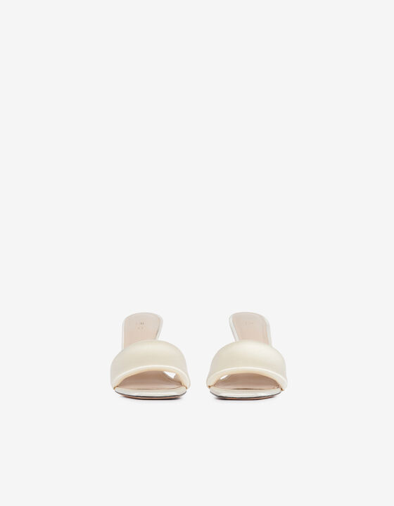 SATIN MULES SANDALS