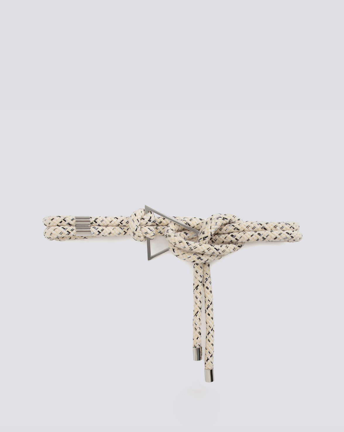 DOBLA TRIANGULAR BUCKLE WOVEN ROPE BELT image number null