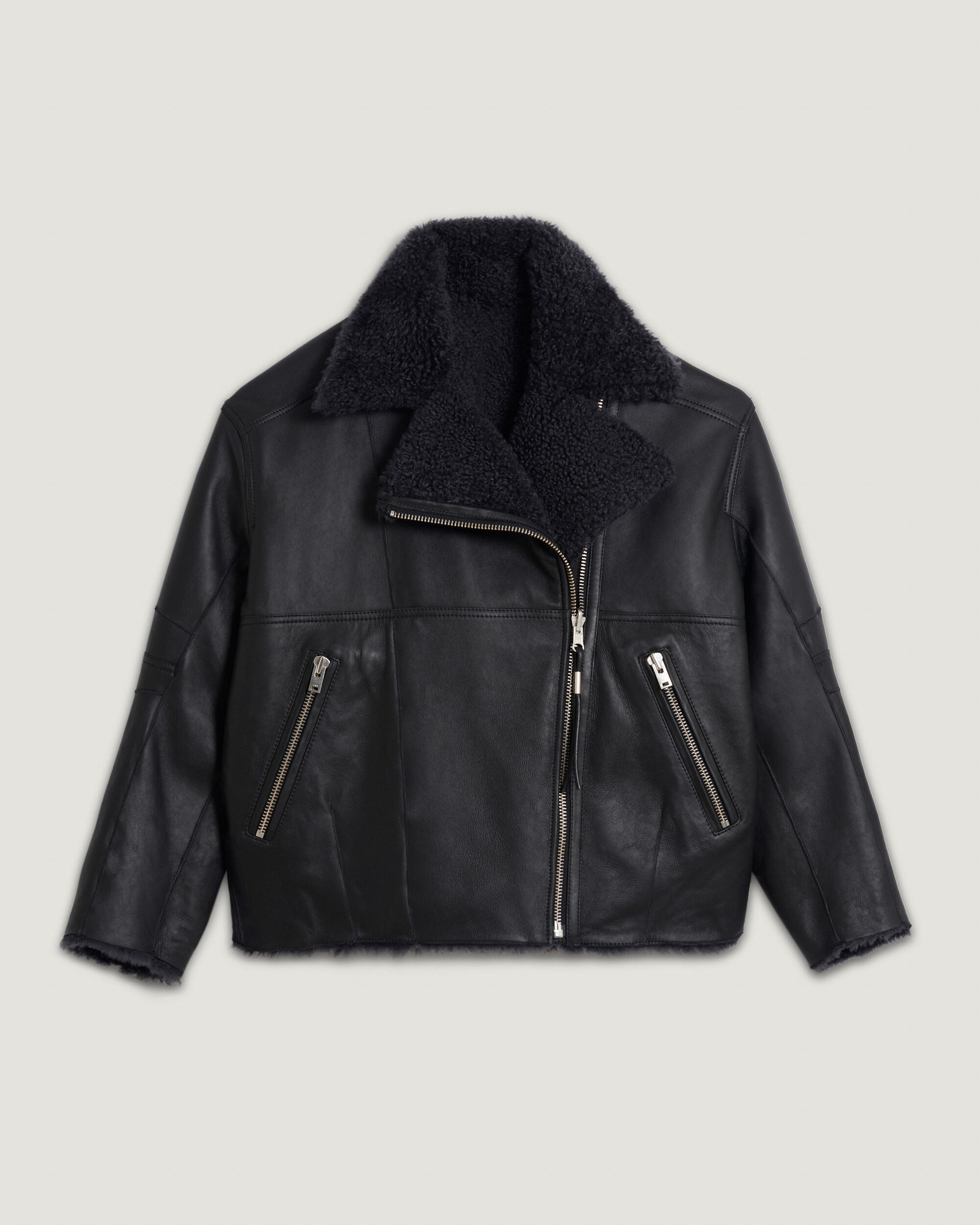 iro shearling moto jacket