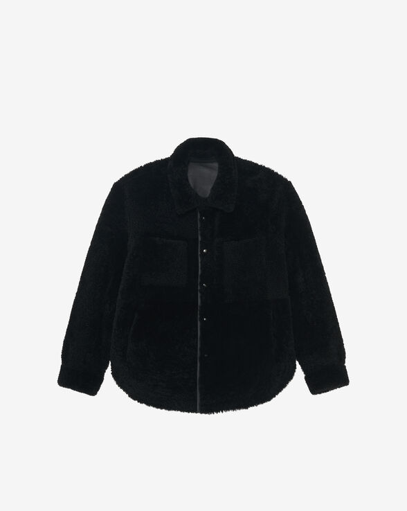 JANAEL REVERSIBLE LEATHER OVERSHIRT