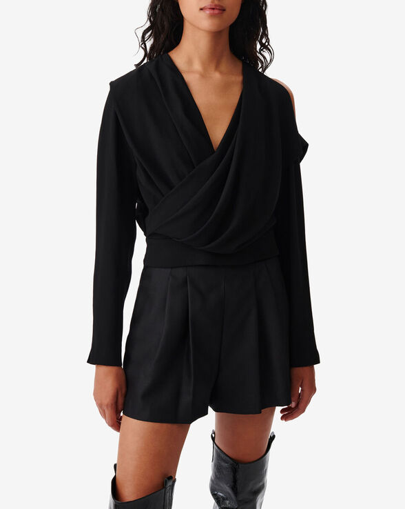 TOP ASYMÉTRIQUE COL V CROISÉ KAYLA