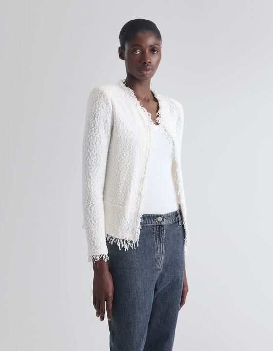 VESTE CLASSIQUE &Agrave; FRANGES