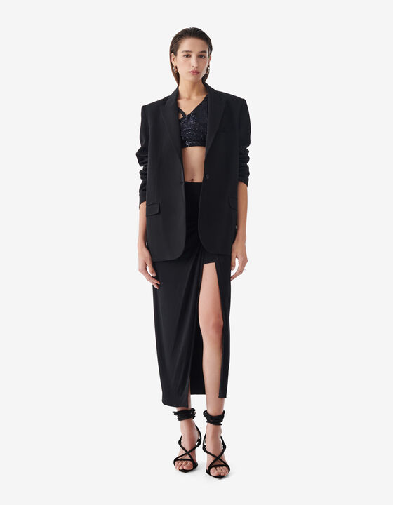 LONG ASYMMETRICAL SKIRT