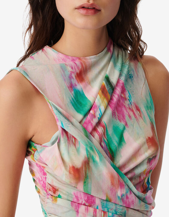 PRINTED JERSEY DRESS