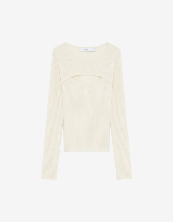 CASHMERE CUT-OUT SWEATER