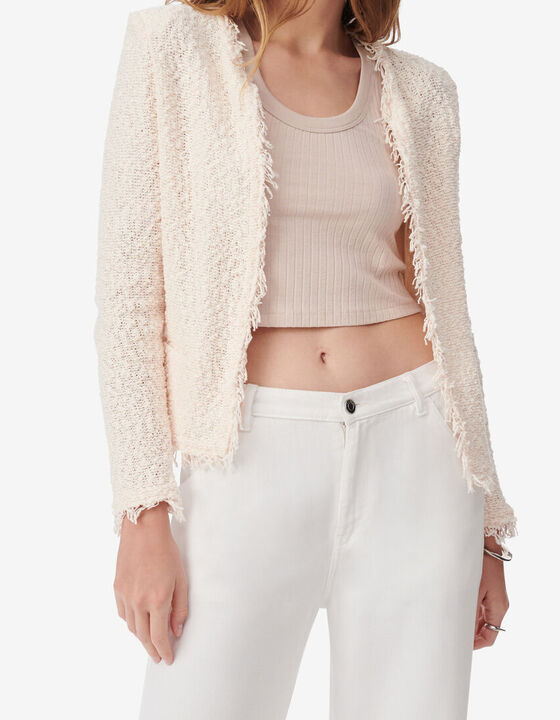 VESTE CLASSIQUE À FRANGES