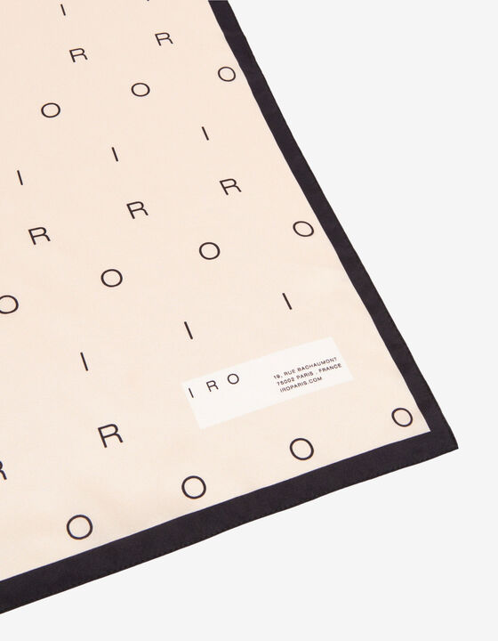 SILK LOGO SCARF