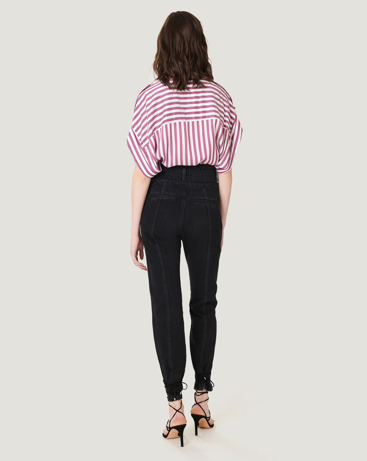 BOUCRY STRAIGHT LEG HIGH WAIST JEANS  image number null