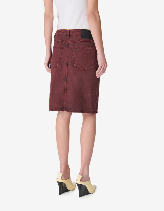 STRAIGHT DENIM SKIRT