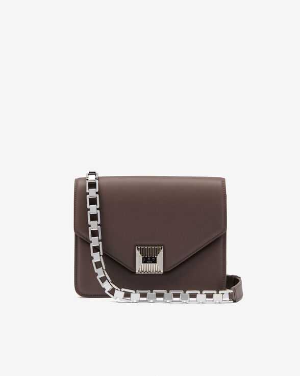 IRIS LEATHER BAG WITH CHAIN