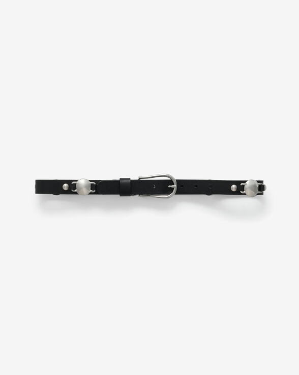 TANY THIN LEATHER BELT WITH YOKES
