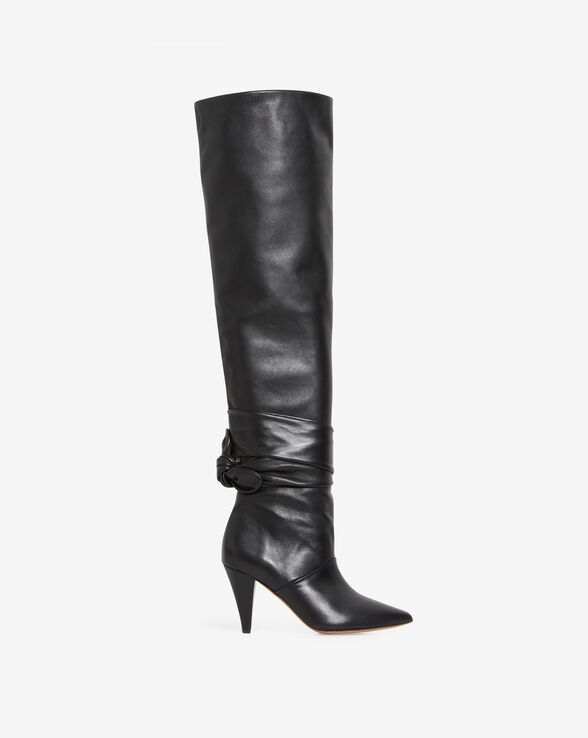 NORIC KNEE-HIGH LEATHER BOOTS
