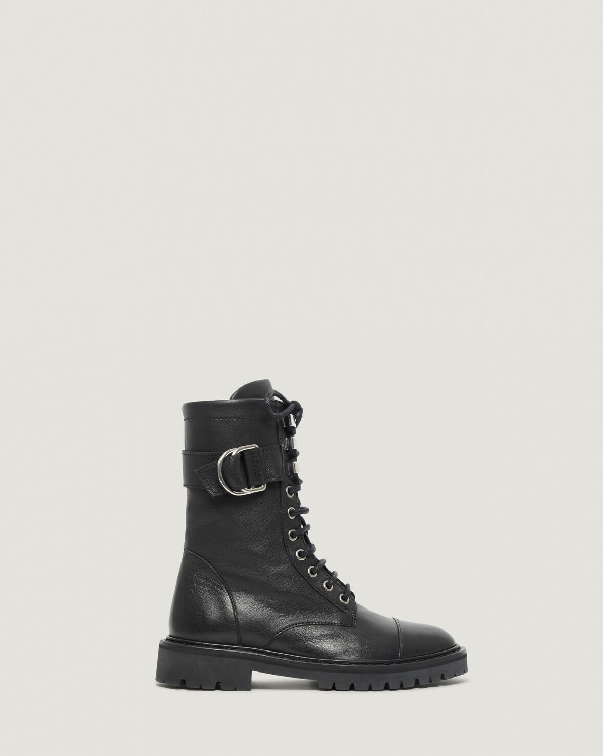 JAUDIE LACE UP LEATHER RANGERS BOOTS image number null